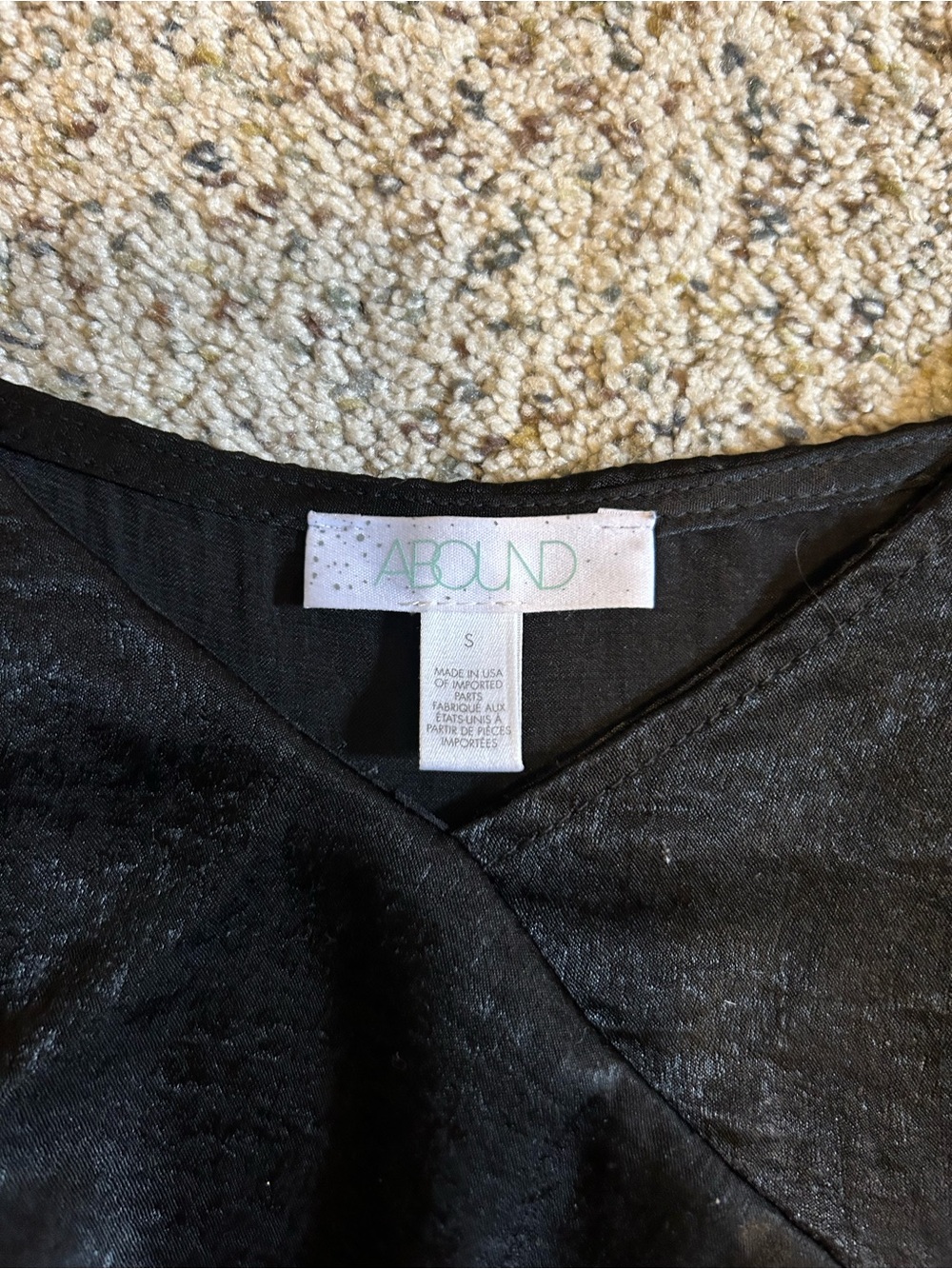 Abound Black Ruffle Slip Cami - Picture 2 of 3